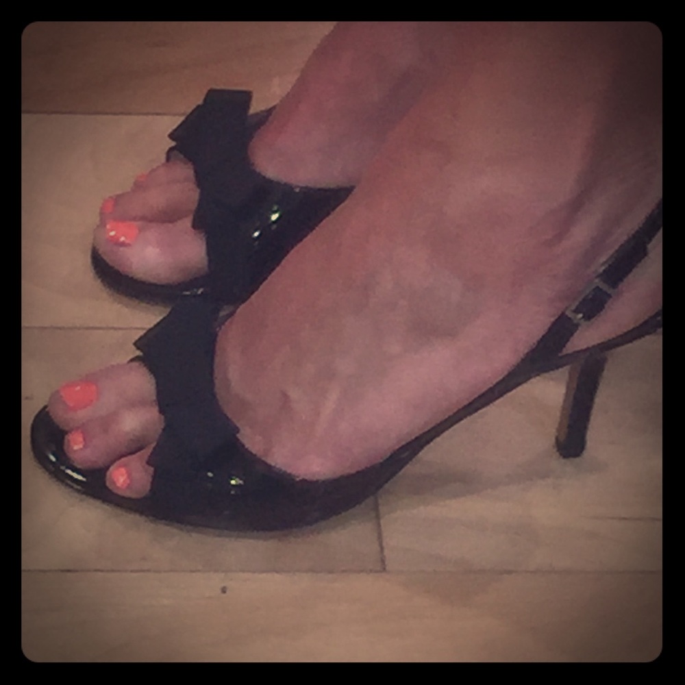 Amalfi  Black Patent leather evening shoes